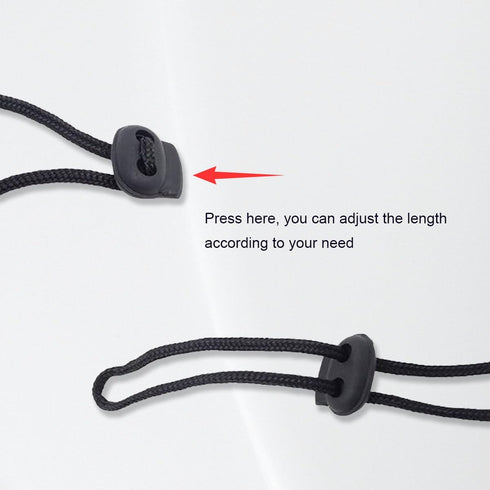 UPSTORE 3PCS 35.4'' Black Adjustable Elderly/Adult/Baby/Toddler Napkin Fixing Clip Dental Bib Clasp Holder Lanyard Neck