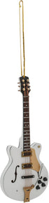 Broadway Gifts 5.5" White Wood Hollow Boby Electric Guitar Ornament Decoration