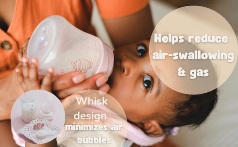 Baby Bottle Formula Whisk Silicone Mixing Ball to Eliminate Clumps & Reduce Bubbles Fast, Smooth Formula Blending