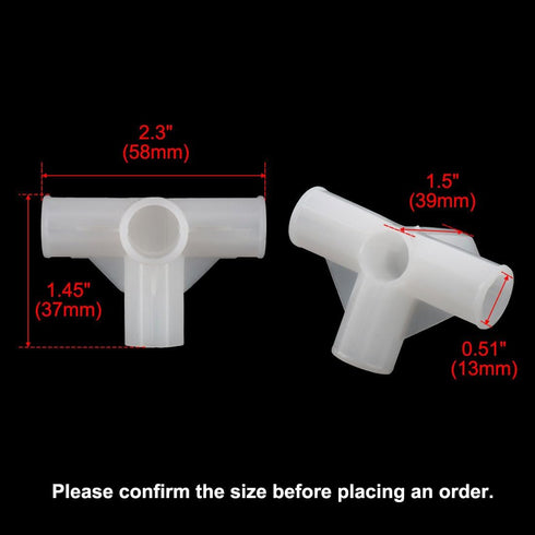 13mm 4 15 uxcell Shoe Rack Accessories Connectors, Inner Diameter for Repair Assembled Wardrobe Way, Replacement