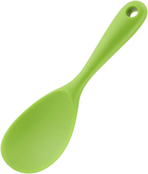 uxcell Silicone Soup Ladle Spoon - 8.7 Inch Heat Resistant Kitchen Utensil for Serving Soup, Green