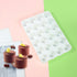 24 Cavity Cylinder Silicone Cake Mold for Cookies, 3D Handmade Kitchen Baking Tools, Reuse Decorating Mousse (B_