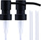 Black Soap Dispenser Pump Replacement, Matte 304 Stainless Steel Hand Soap and Lotion Dispenser for Glass Bottles