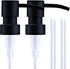 Black Soap Dispenser Pump Replacement, Matte 304 Stainless Steel Hand Soap and Lotion Dispenser for Glass Bottles
