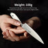 5 inch Paring Knife, German 1.4116 Stainless Steel Peeling Knife with White ABS Handle, Gift Box Included
