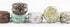 Candy Tins Jars Colorful Flower Metal Tin with Lid, Empty Round Storage Tins for Making Candles, 12 Pack