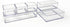 Isaac Jacobs 6-Tray Clear Acrylic Organizer Set, Multi-Purpose Stackable Storage for Makeup, Crafts, Office & More
