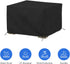 12 Oz (23" 23" 18" Covers & All Square Ottoman Cover, Waterproof UV & Weather Resistant Patio Garden Furniture Stool