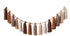 DrCor Boho Terracotta Rainbow Tassel Garland Western Handmade Yarn Banner for Classroom,