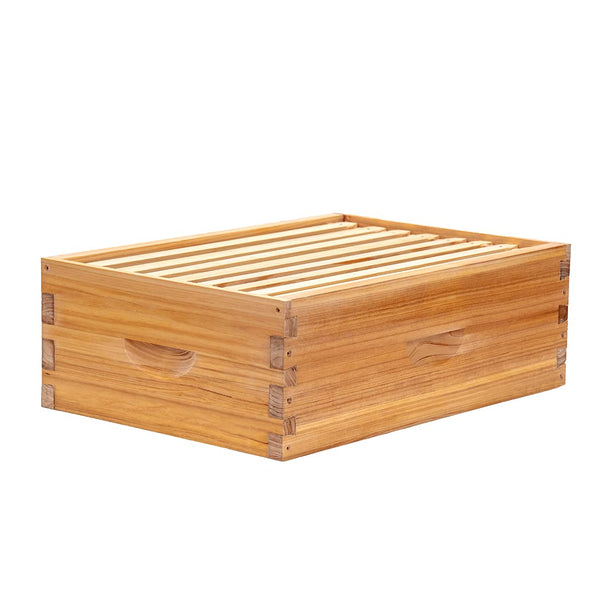 Honey Lake 8 Frame Beehive Medium Super Box, Langstroth Beeswax Coated Bee