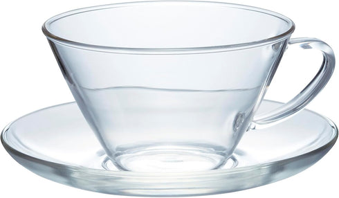 Hario Wide Tea Cup and Saucer Set, 230ml