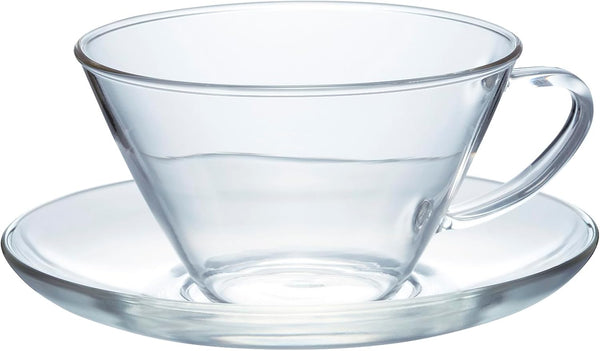Hario Wide Tea Cup and Saucer Set, 230ml