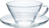 Hario Wide Tea Cup and Saucer Set, 230ml