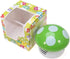 Mini Cute Table Dust Vacuum Cleaner, Mushroom Shaped Portable Corner Desk Vacuum Cleaner (Green)