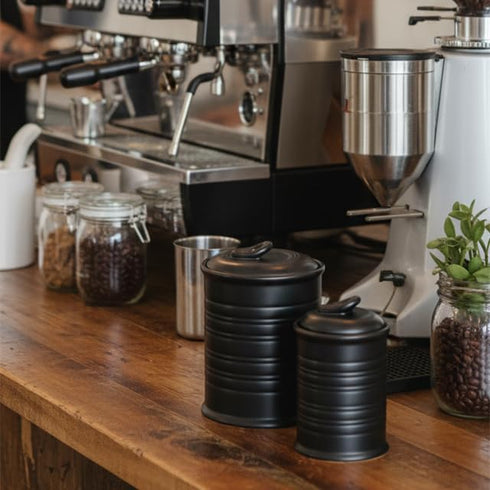 Set 2 74/22 OZ Nihow of Ceramic Canisters for The Kitchen: Food Storage Containers with Air Tight Ceramic Lid
