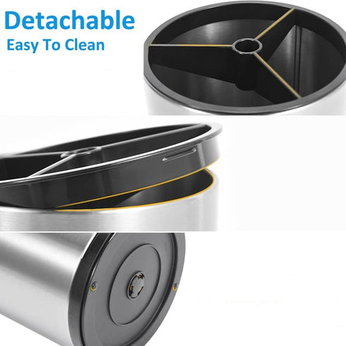 RedCall 360° Rotating Stainless Steel Utensil Holder - Extra Large Caddy Storage Organizer for Countertop