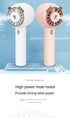Portable USB Rechargeable Handheld Spray Mini Fan, Misting Fan with 3 Speeds (Cat Series, Pink)
