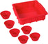 NuWave Silicone Baking Kit, 8x8-inch Baking Pan & Reusable Cupcake Liners, Red, 7pc