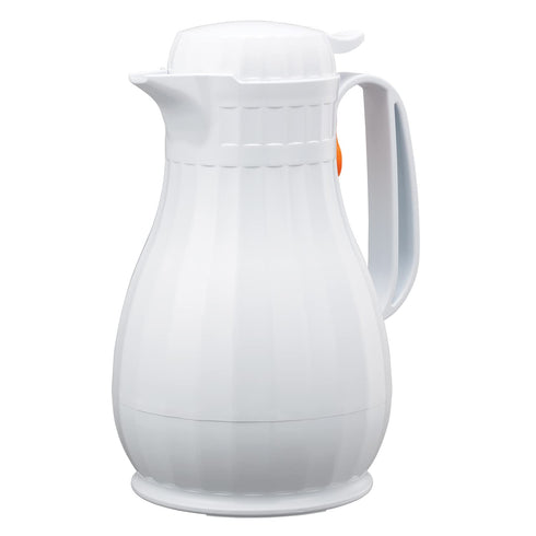 Service Ideas ECO13WH White Eco-Serv Server, BPA-free, Foam Insulated Carafe, 44 Ounces
