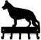 German Shepherd #1 Key Holder Dog Leash Hanger for Wall, Large 9 inch Wide with 5 Hooks, Made in USA