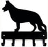 German Shepherd #1 Key Holder Dog Leash Hanger for Wall, Large 9 inch Wide with 5 Hooks, Made in USA