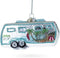 Silver Camper Trailer Glass Christmas Ornament for Holiday Decor