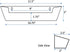 Sink Front Tip-Out Tray, 11-3/4" Tray Only, White