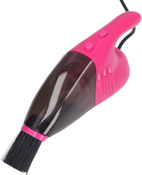 GLOGLOW Mini Vacuum Cleaner, USB Handheld Keyboard Vacuum with Powerful Suction for Desktop, Drawer, Car Interior (Pink)