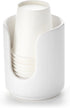 3 oz Original Ceramic Bathroom Cup Dispenser with 5 PLA Paper Cups,