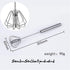 Stainless Steel Egg Whisk, Hand Push Rotary Blender, Versatile Milk Frother for Blending and Whisking