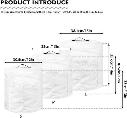 I'd Rather Be Making Rice - Round Dust Cover for Pressure Cooker, Black Funny Designs for Kitchen Appliance