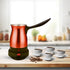 Electric Turkish Coffee Maker, Premium Quality Stainless Steel, Travel Size, Fast Boil for Arabic & Greek Coffee