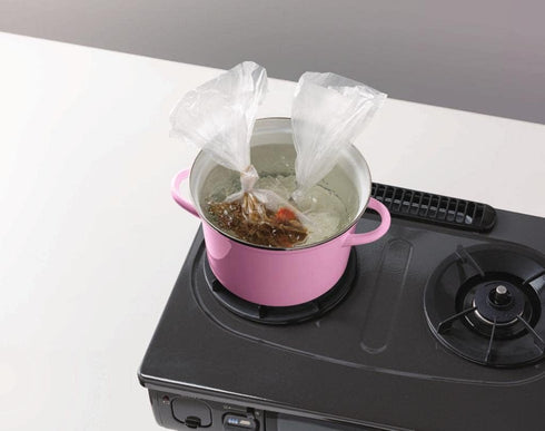 Food Boiling Bags Made in Japan - For Seafood, Vegetables, Meat, Eggs, and More, 80 Food Grade Bags
