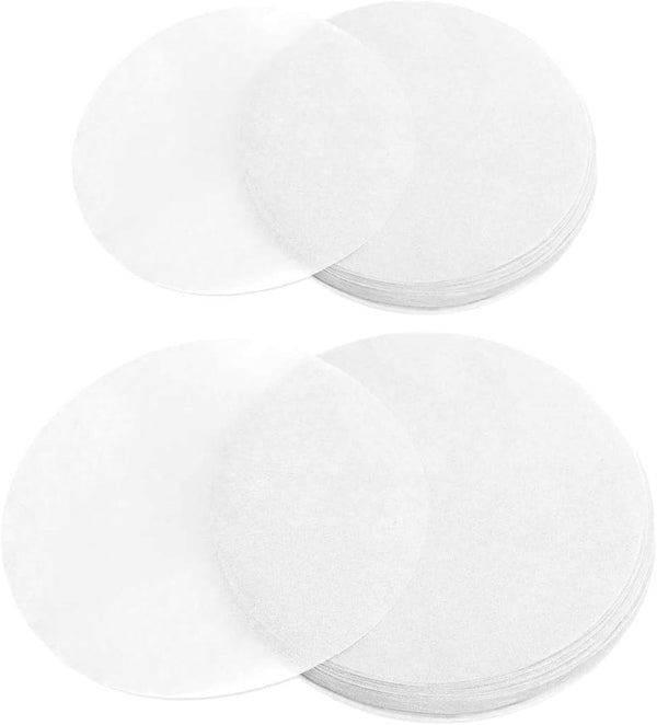 Ergonflow 100 Sheets Parchment Paper Rounds - 6" and 8" Diameter Non-Stick Cake Pan Liner Circles