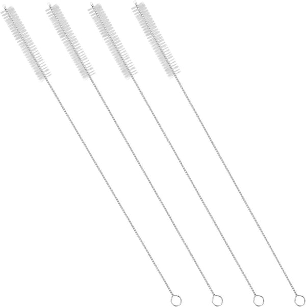 GFDesign Drinking Straw Cleaning Brushes, Set of 4, 12" Extra Long, 12mm Extra Wide