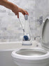 Unger No-Drip Toilet Brush Set, Flexible Neck Scrubber with Portable Caddy Holder for Bathroom Cleaning