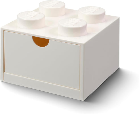 Room Copenhagen Lego Storage Brick 4 Desk Drawer, 4-Stud Stackable Tabletop Storage