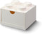 Room Copenhagen Lego Storage Brick 4 Desk Drawer, 4-Stud Stackable Tabletop Storage