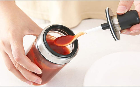 TENTA KITCHEN 3 High Borosilicate Glass Spice Jars, 8.45 oz, Airtight Cap, Premium Commercial Grade, Spoon and Lid