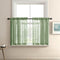 XTMYI Sage Green Boho Curtains Set for Kitchen Bathroom, Lightweight Sheer Window Curtains, 30 Inch Length