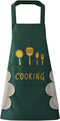 DILLMAN Women Kitchen Apron with Hand Wipe Pockets, Waterproof for Cooking and Baking, Big Pocket