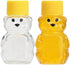 Cufarys 12 Pack 2oz (12) Honey Bear Bottle Bear Shape Clear Empty Honey Bottles Honey Jar with Screw Lid,Plastic Mini