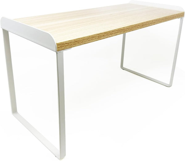 Mitus Shelf Organizer and Storage, Tiered Wood Cabinet Rack for The Kitchen Counter,