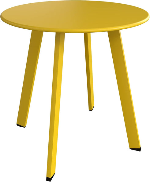 Grand patio Outdoor Side Table Round End Table with Square Feet Small