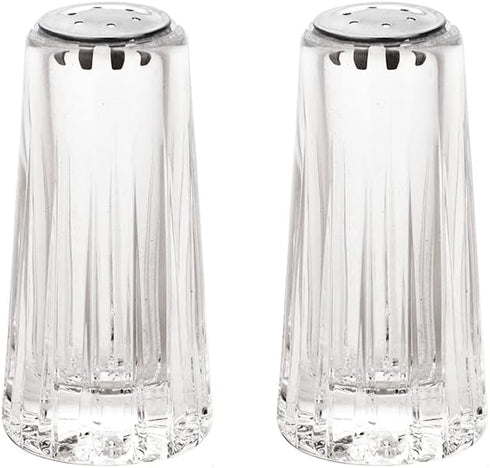 YBM Home Acrylic Salt and Pepper Shakers with Stainless Steel Lid, 1.5oz Clear Spice Herb Dispenser for Dining Table,