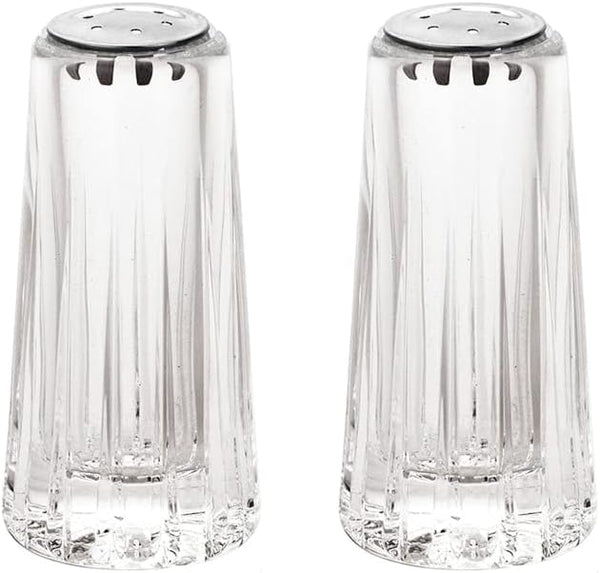 YBM Home Acrylic Salt and Pepper Shakers with Stainless Steel Lid, 1.5oz Clear Spice Herb Dispenser for Dining Table,
