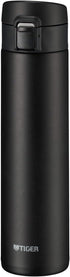 TIGER MKA-K060KK Water Bottle - 13.6 fl oz (600 ml), One-Touch, Lightweight, Vacuum Insulated, Black