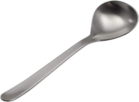 Sori Yanagi #1250 Soup Spoon, Made in Japan, Total Length 6.7 inches (17 cm), Stainless Steel