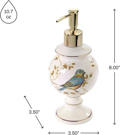 Avanti Linens Lotion Pump/Soap Dispenser, Nature Inspired Bathroom Decor