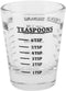 Maxmartt Measuring Shot Glass, 1 oz, 30ml, Small Glass Measuring Cup with Ounces Milliliters